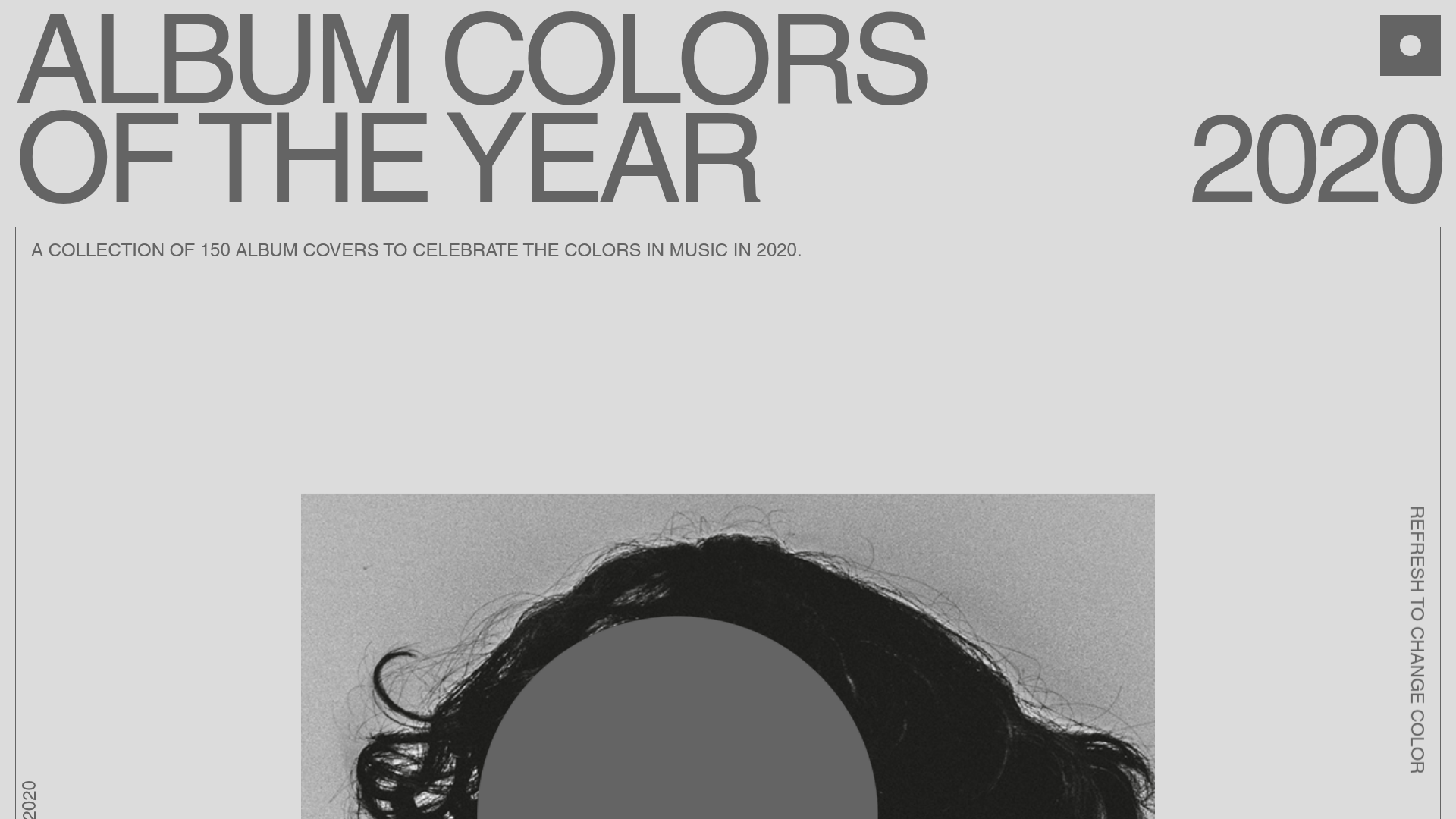 Album Colors 2020 Curation Gallery