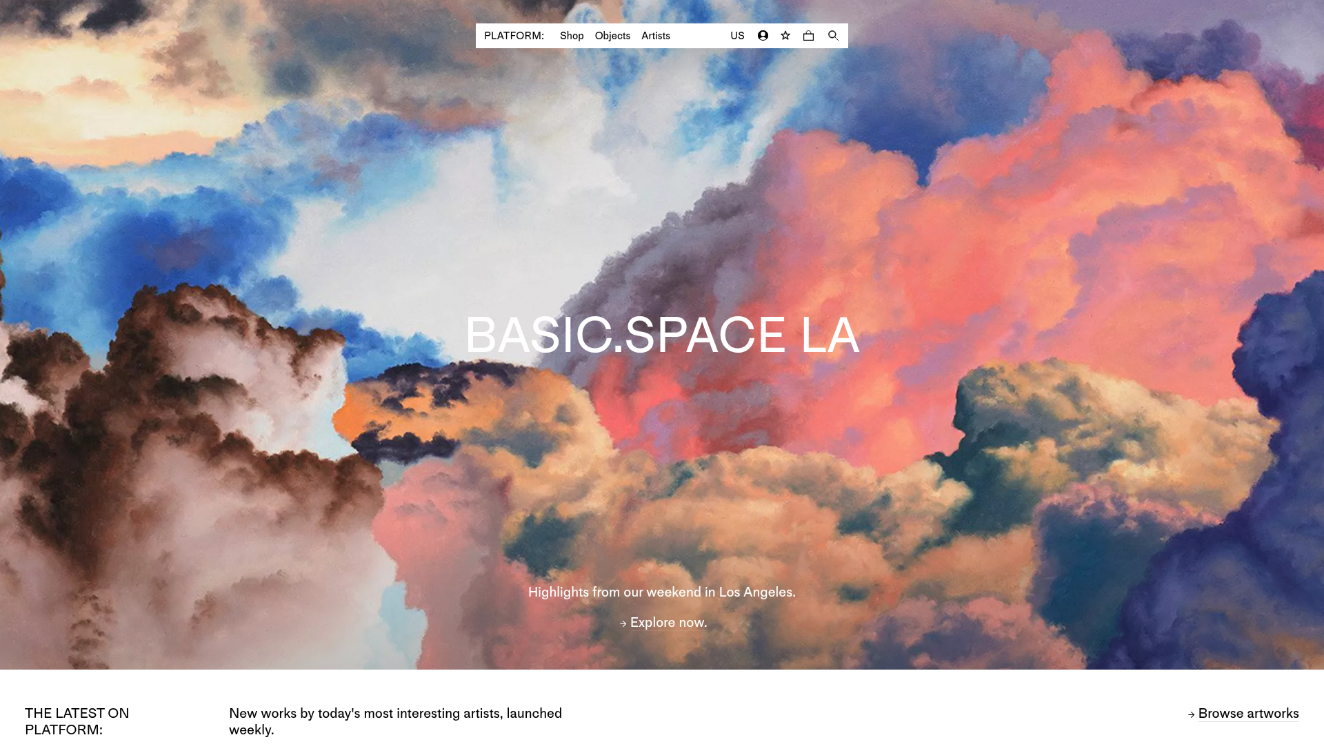 Platform Art E-commerce Gallery Page