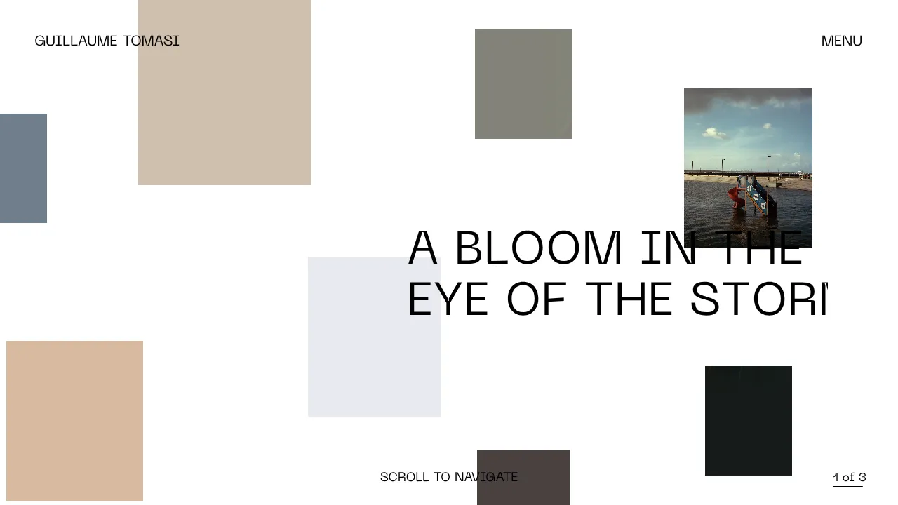 Guillaume Tomasi Photography Portfolio Landing