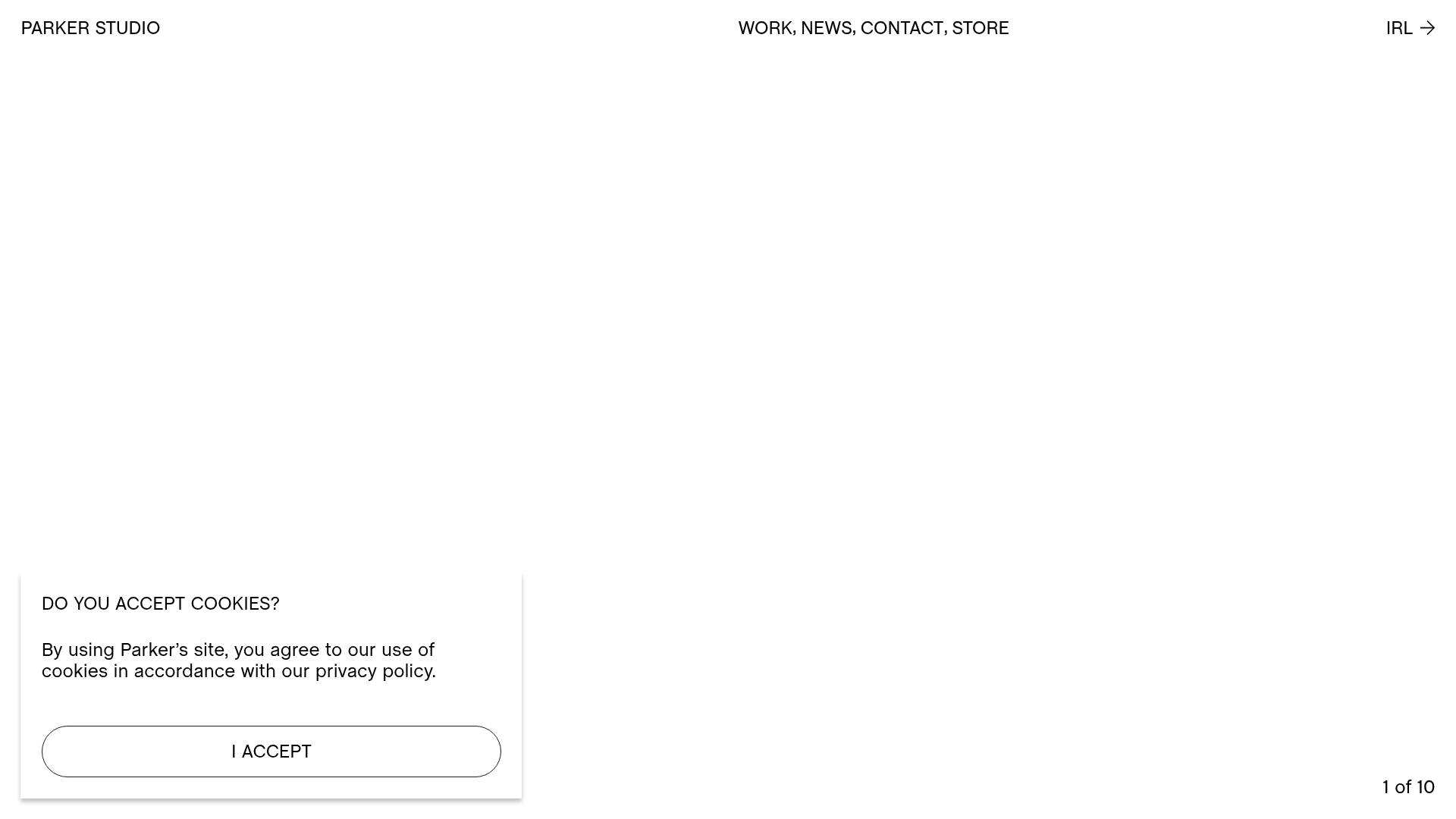 Parker Studio Minimalist Design Portfolio