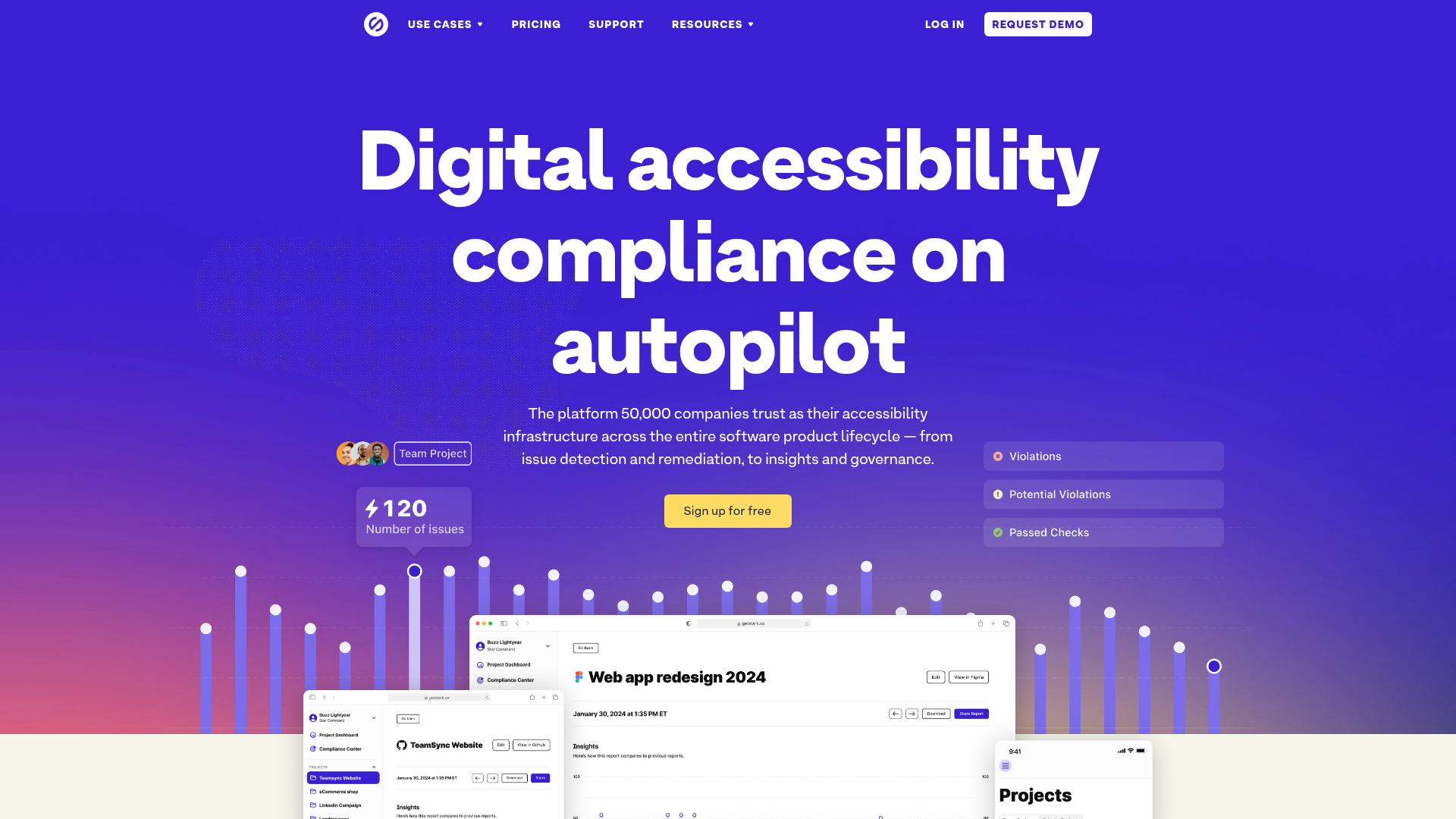 Stark Accessibility Software SaaS Landing Page
