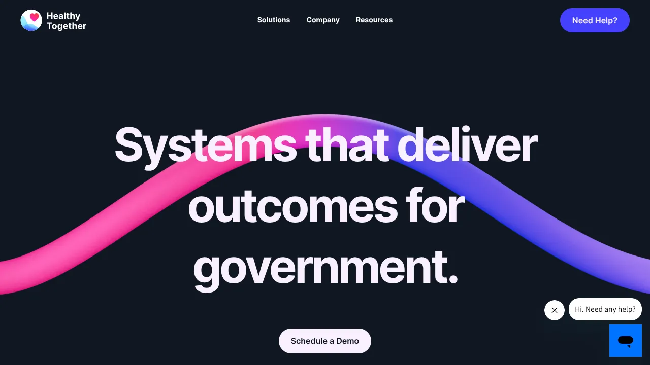 Healthy Together SaaS Landing Page