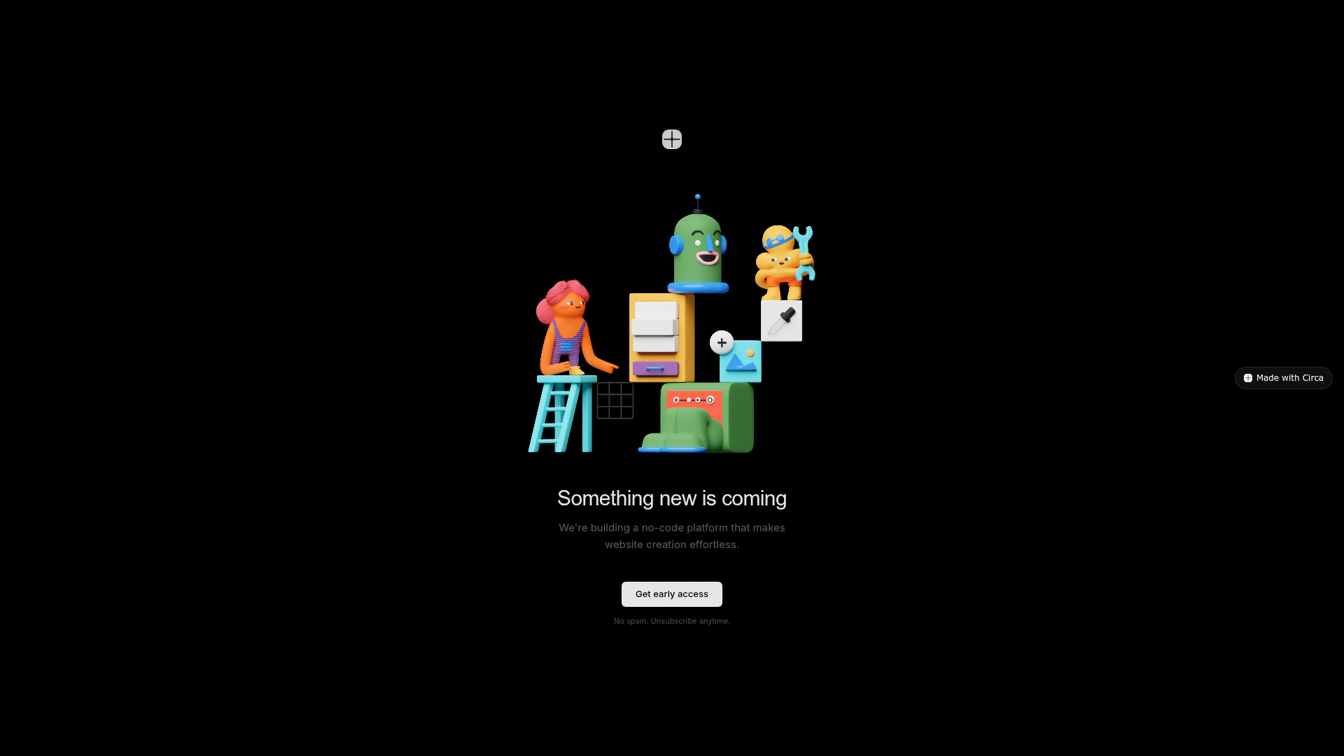 Circa Minimalist Launch Landing Page