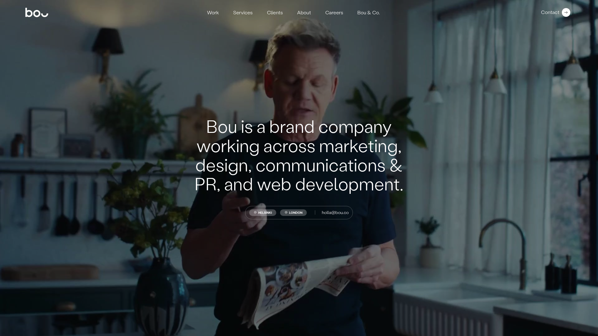 Bou Brand Agency Hero Landing