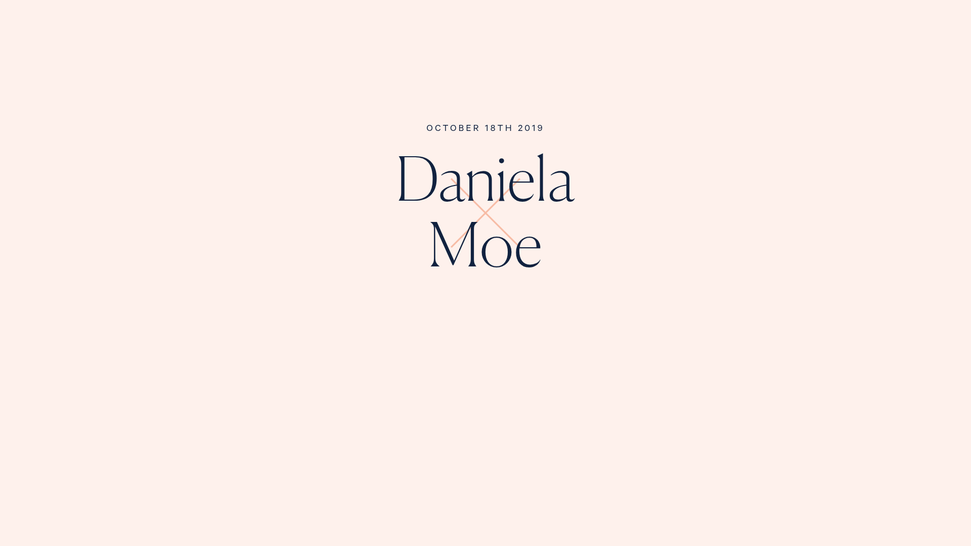 Daniela and Moe Wedding Event One-Pager