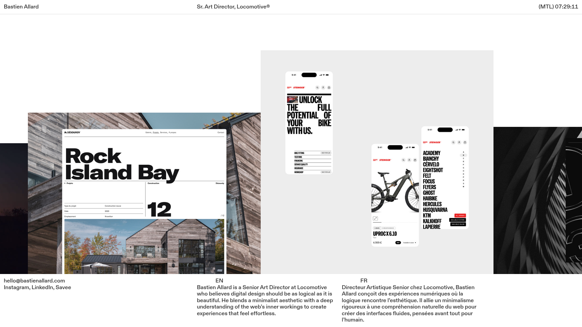 Bastien Allard Minimalist Portfolio Gallery