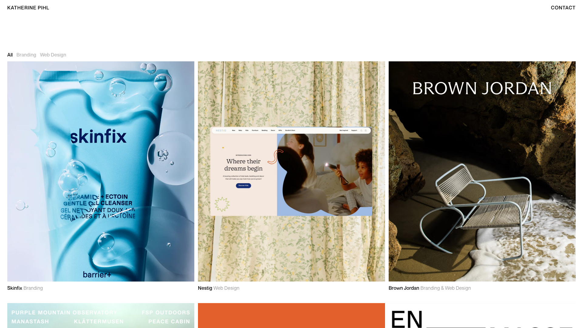 Katherine Pihl Design Portfolio Grid