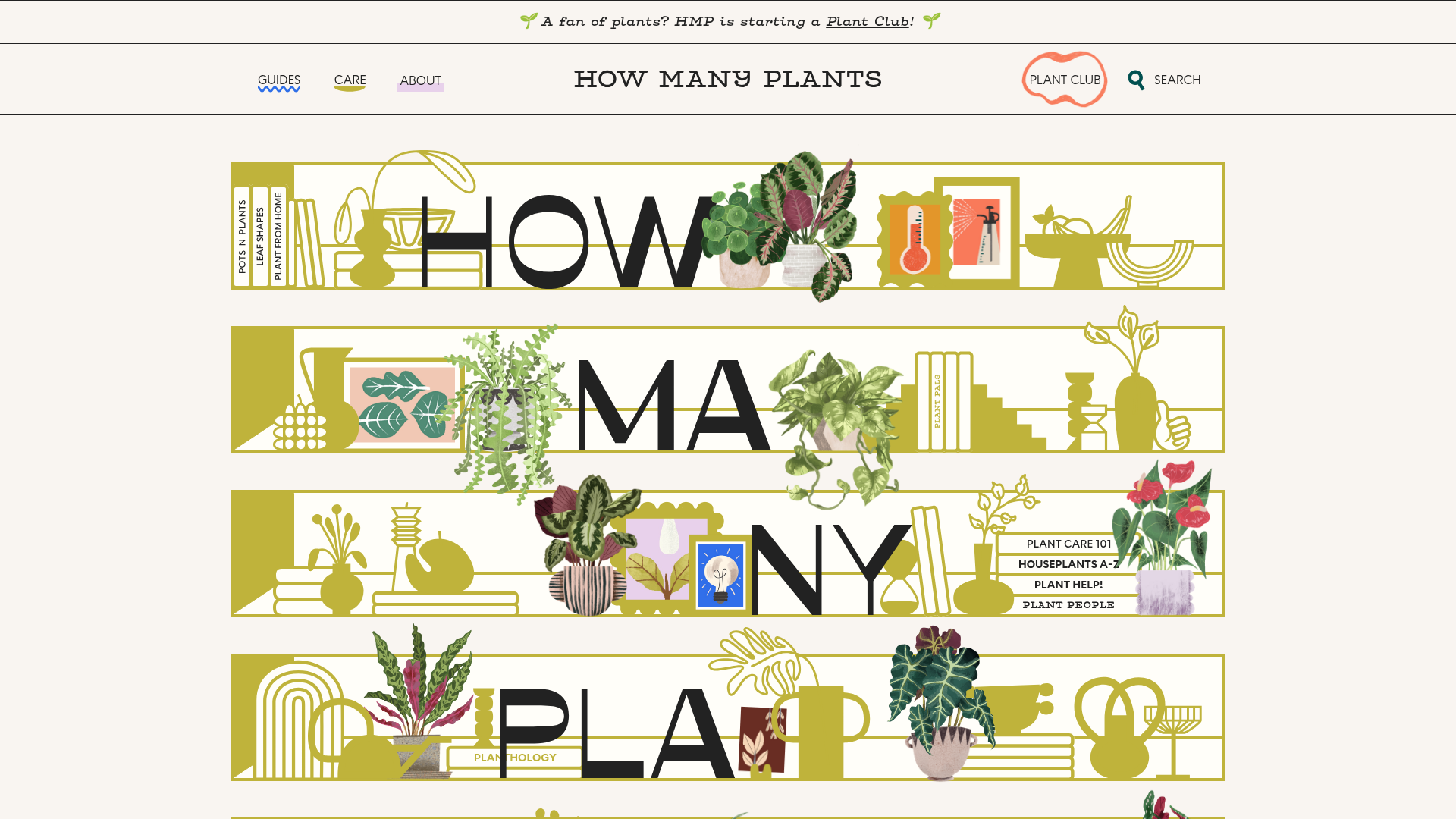 How Many Plants Illustrated Hero