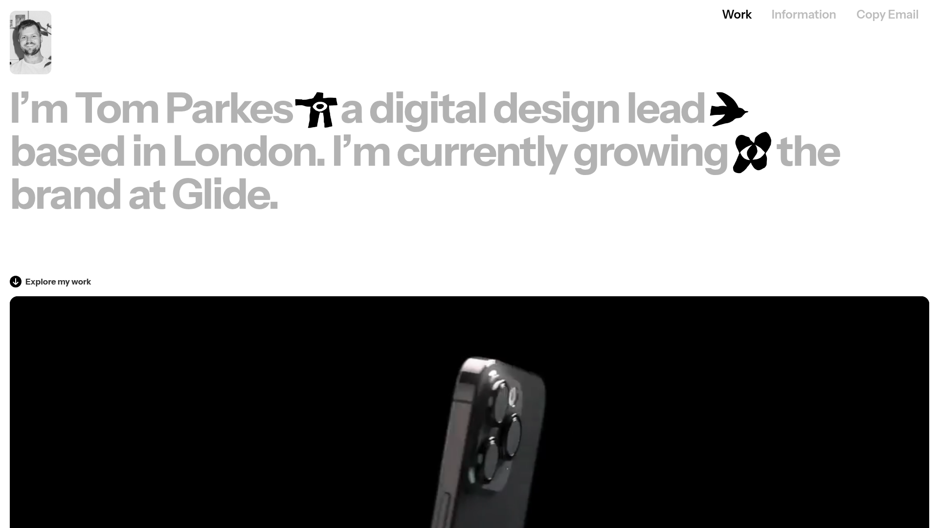 Tom Parkes Portfolio Design Gallery