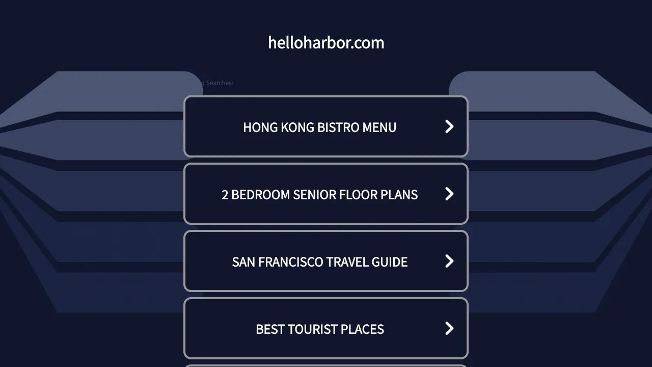 HelloHarbor Search Landing Page