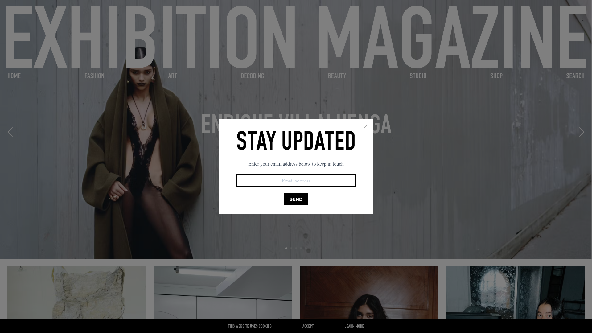 Exhibition Magazine Editorial Grid Gallery