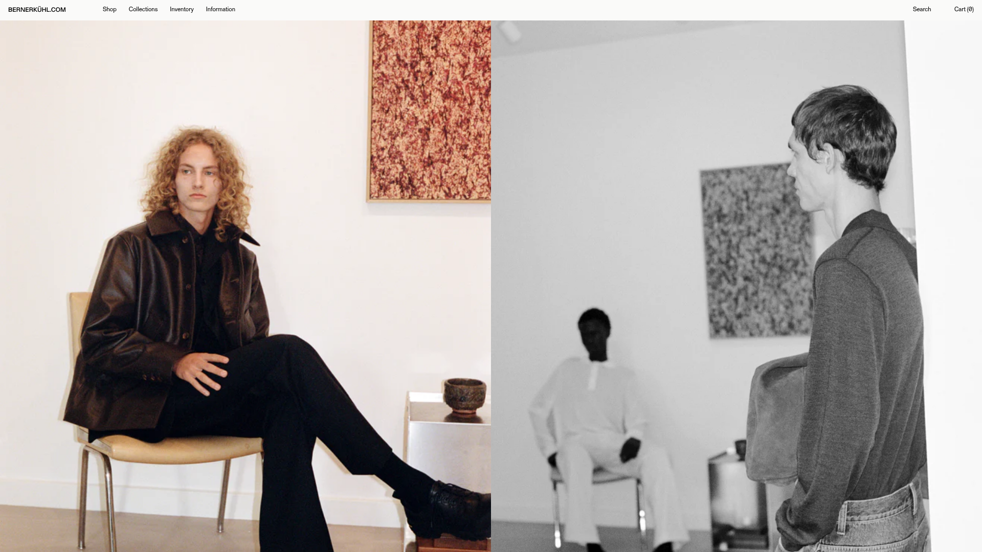 Berner Kühl Minimalist Fashion E-commerce