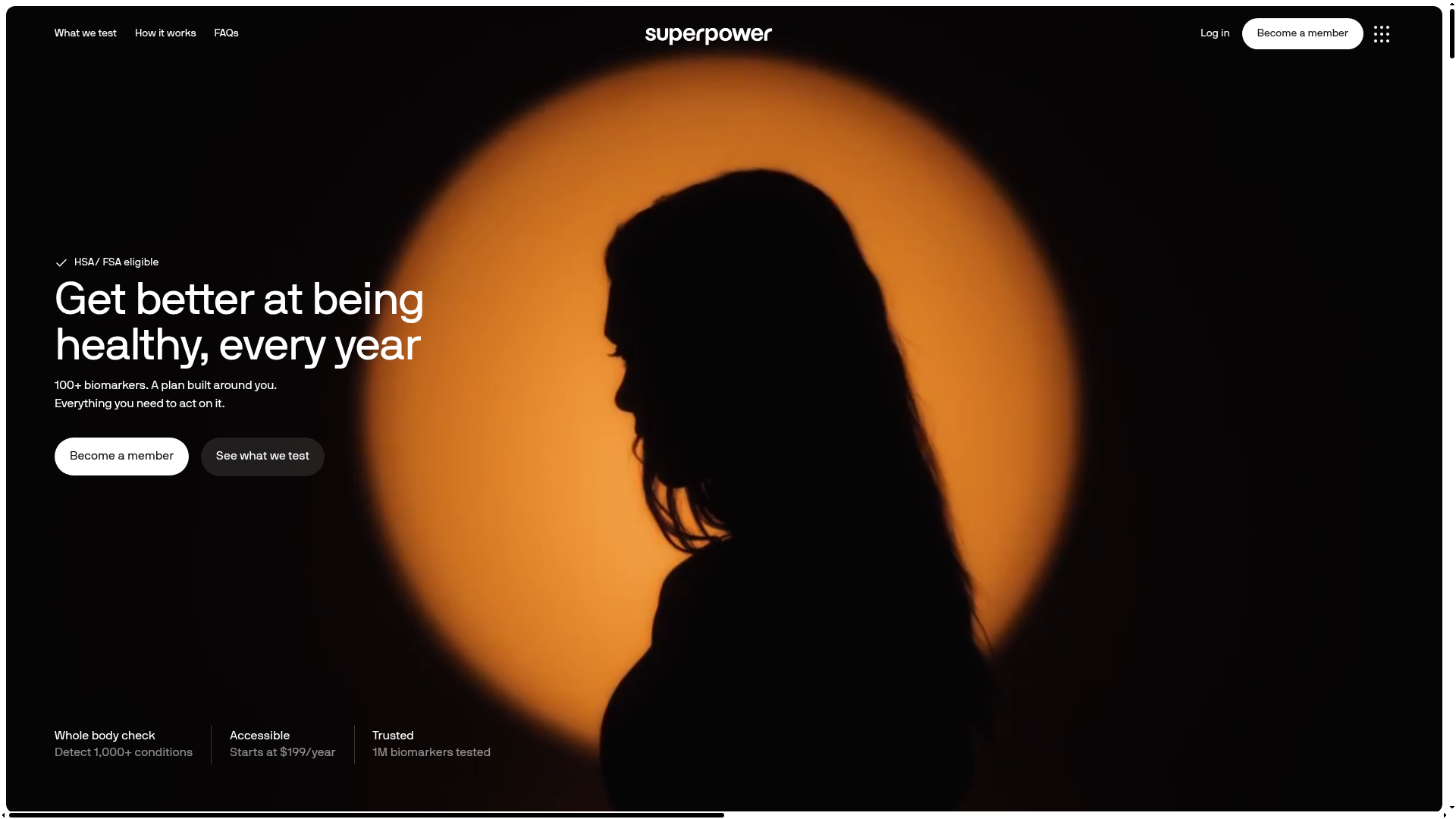 Superpower Health Tech Hero Page