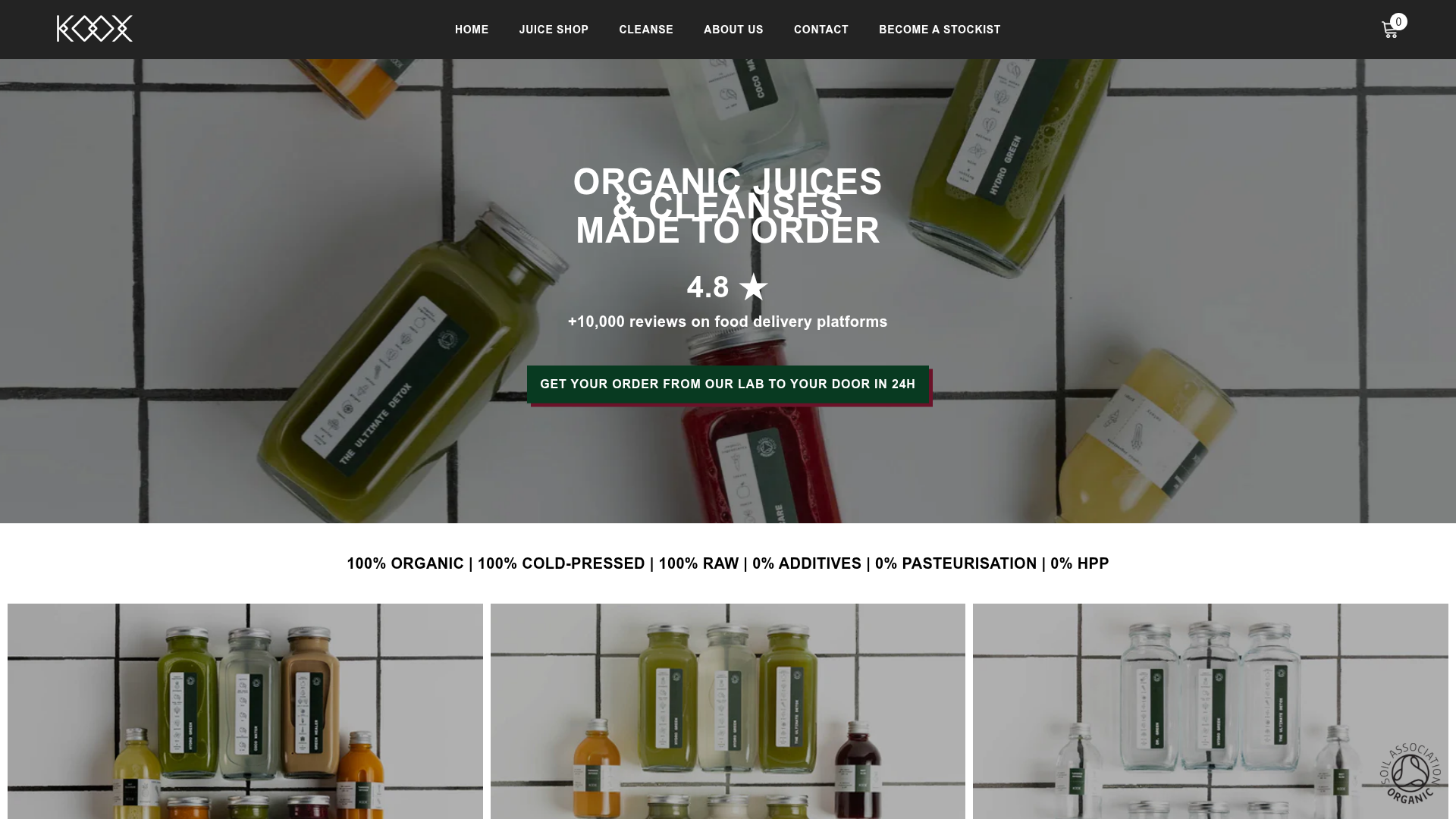 Koox Juice E-commerce Store