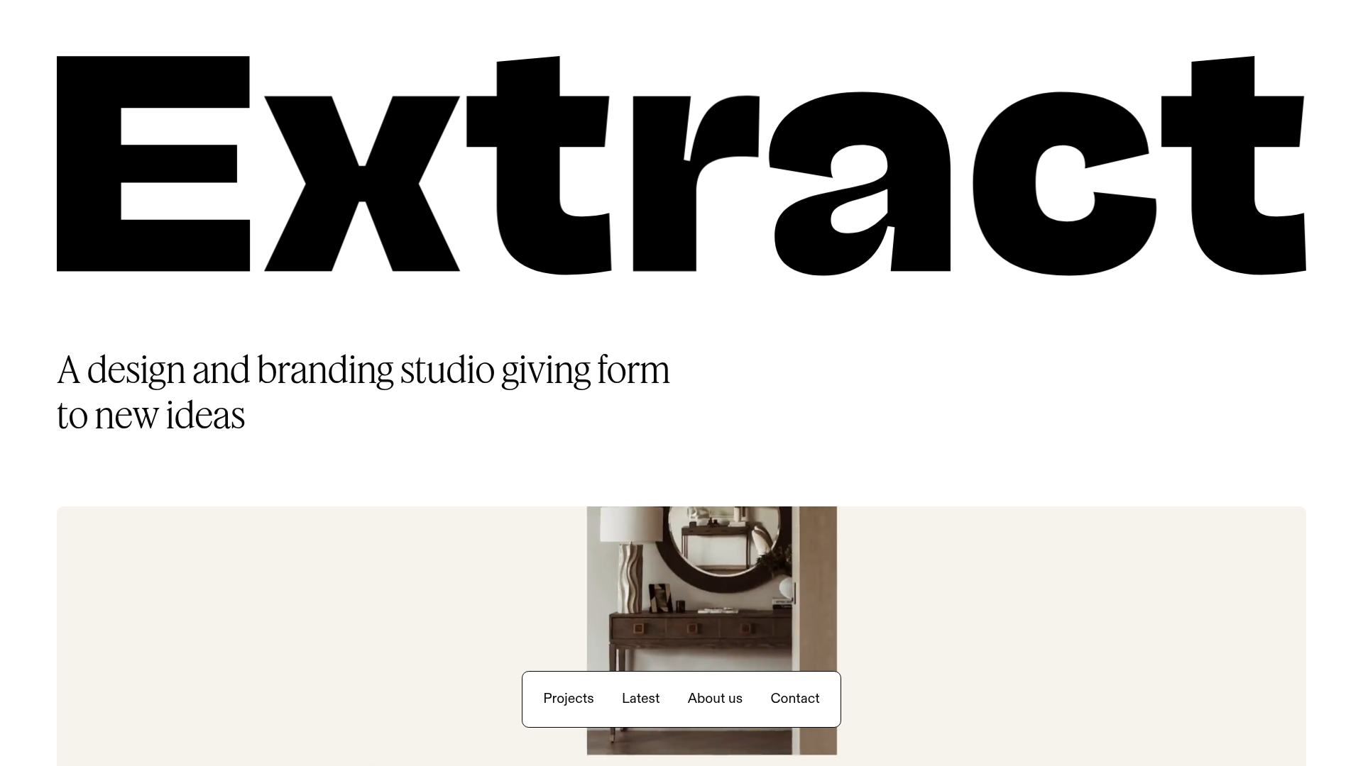 Extract Studio Design Agency Portfolio
