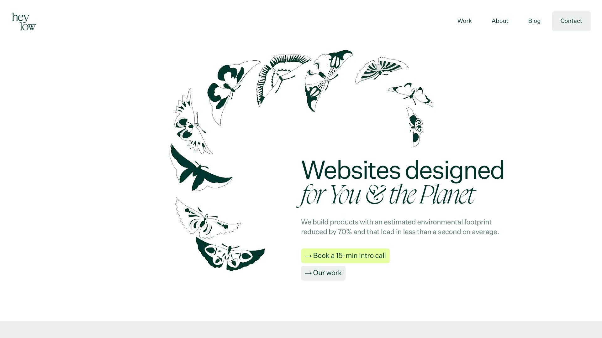 Heylow Portfolio Landing Page
