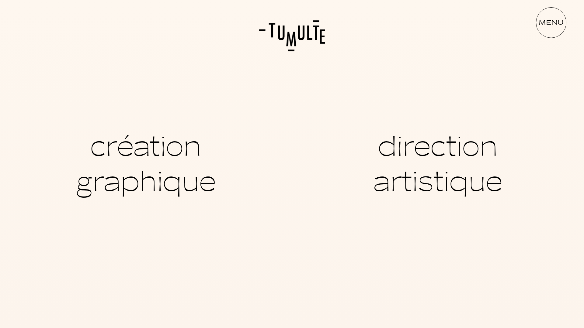 Studio Tumulte Minimalist Portfolio