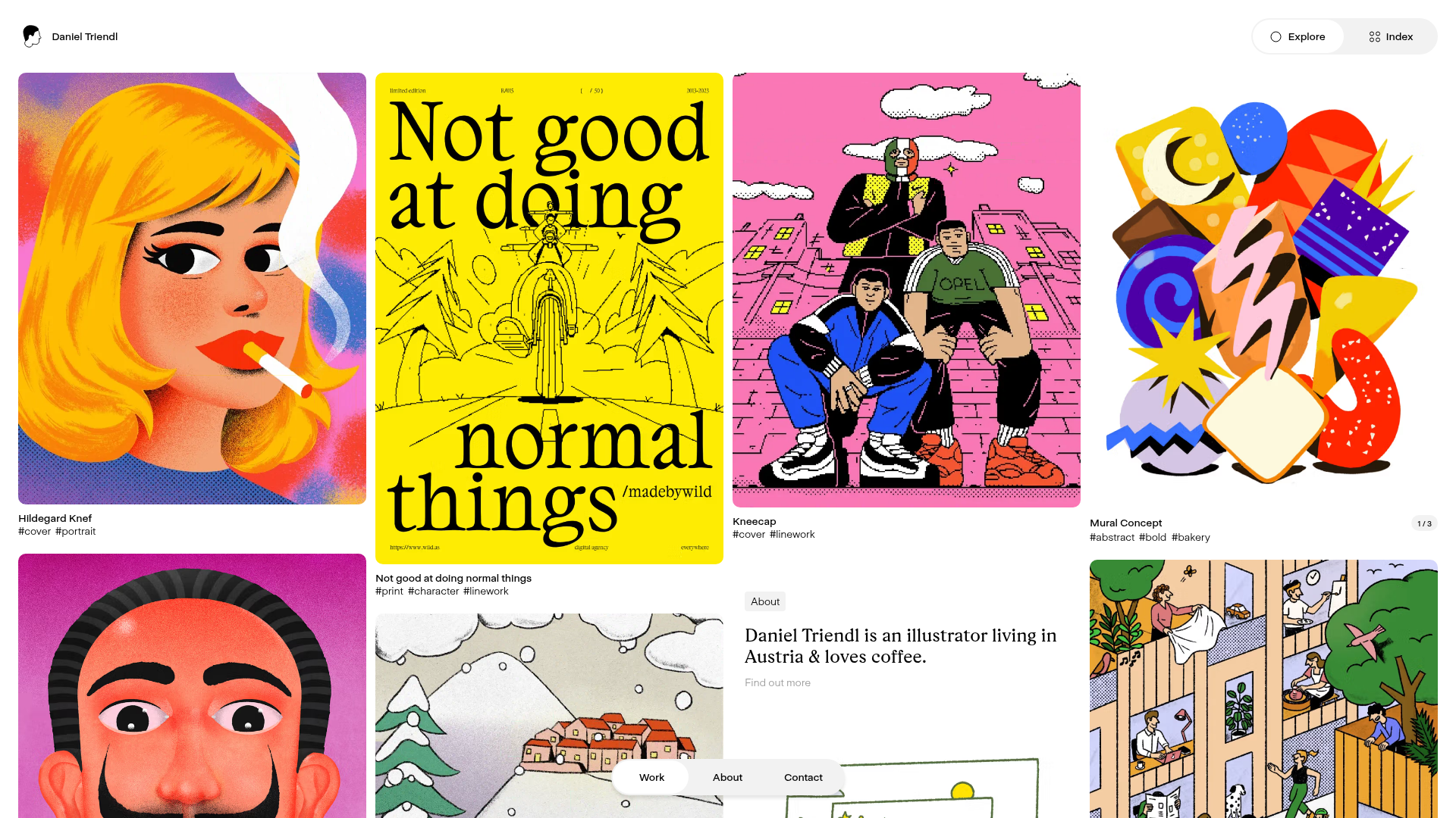 Daniel Triendl Illustration Portfolio Grid