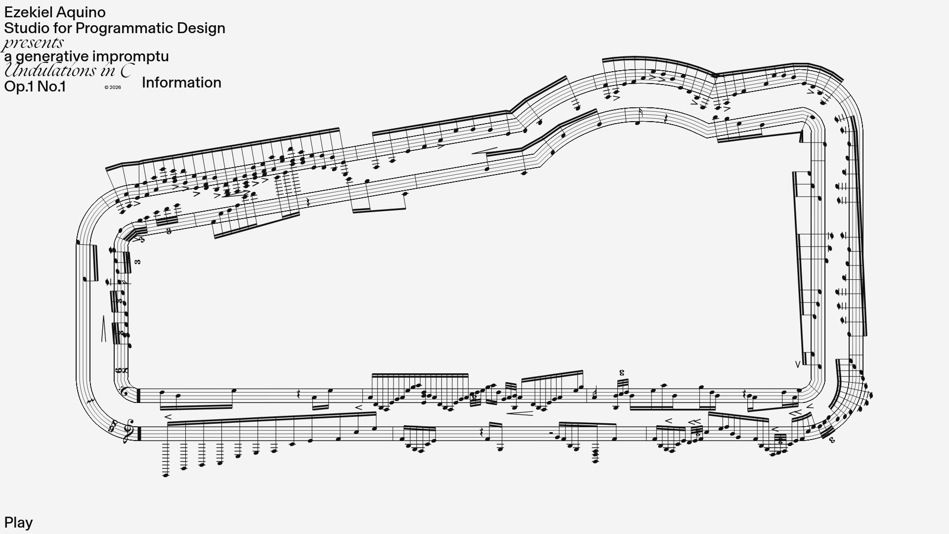 Generative Music Visualization Portfolio Canvas