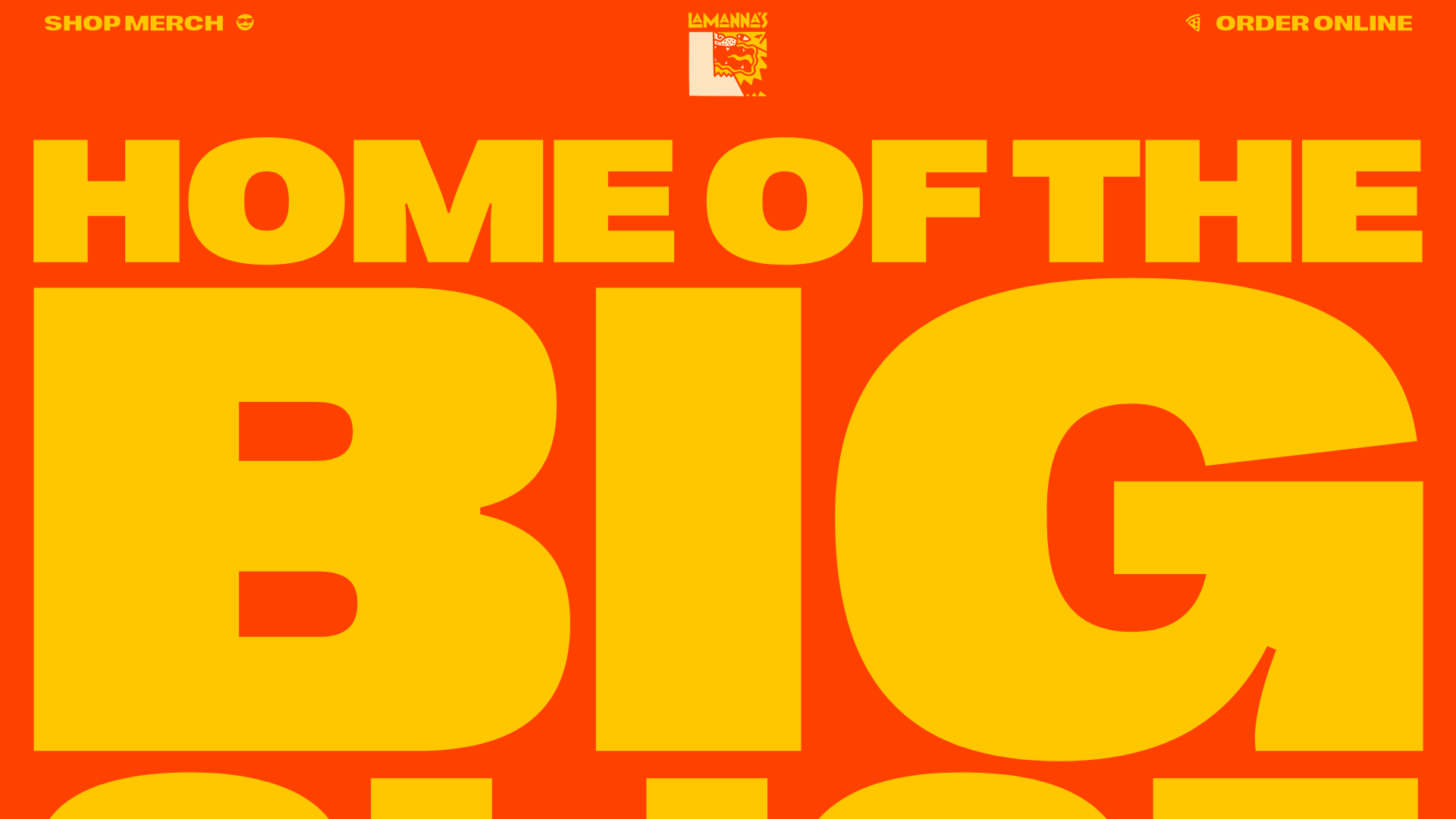 Lamanna's Bakery Vibrant Landing Page