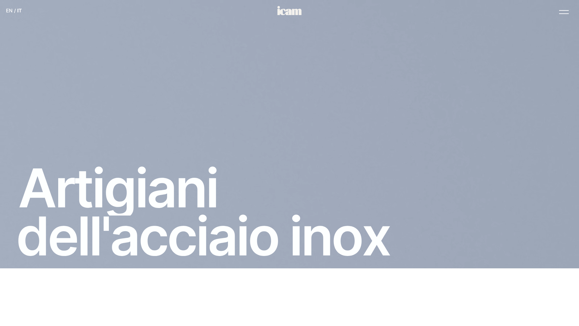 ICAM Inox Industrial Portfolio Landing