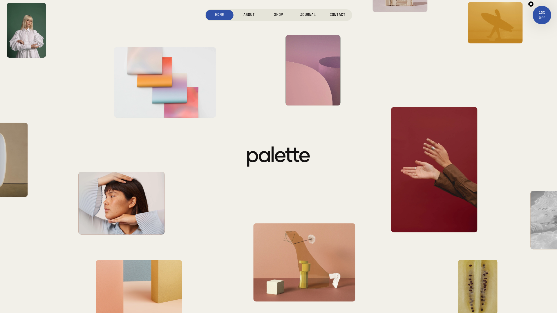 Palette Creative Tools E-commerce Gallery
