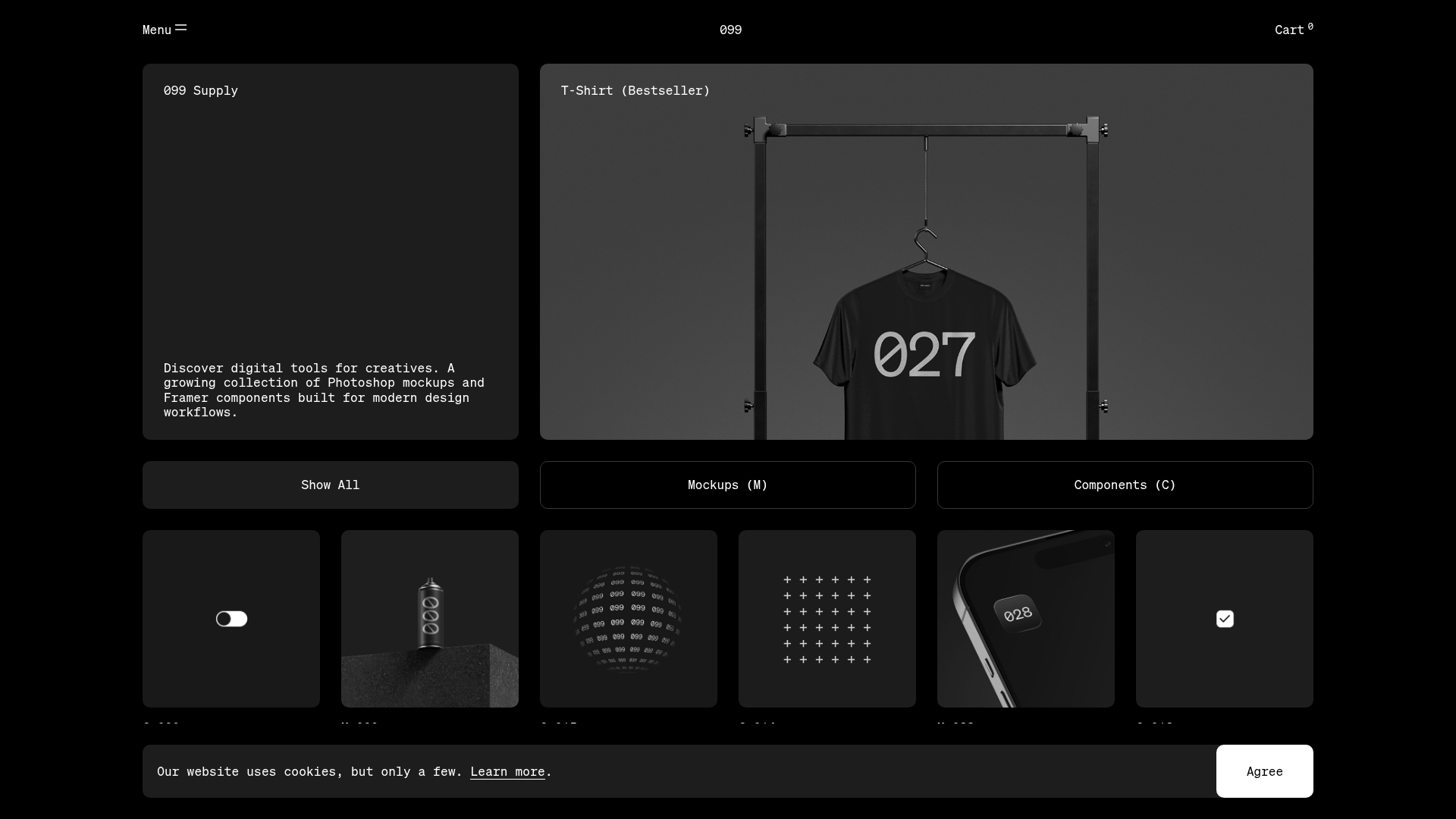 099 Supply Minimalist Bento Asset Gallery