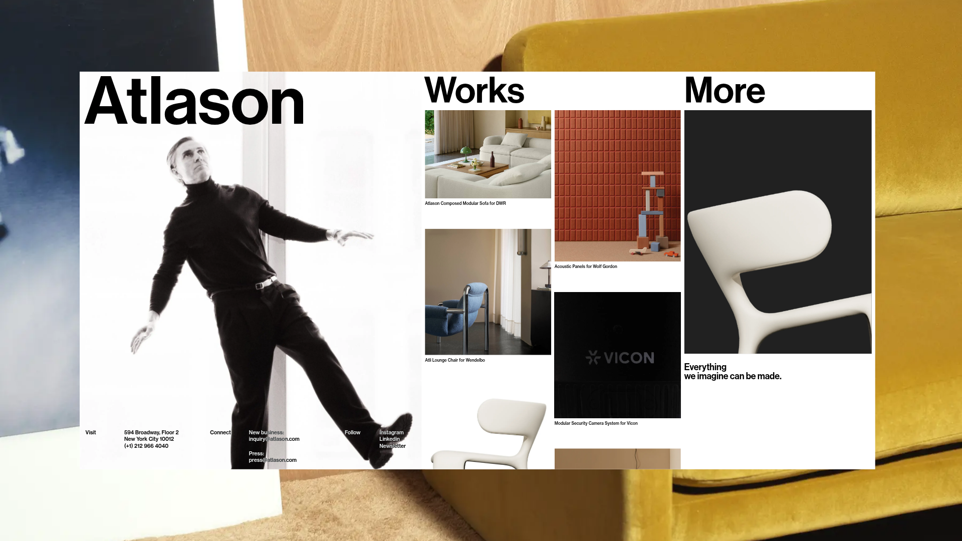 Atlason Design Studio Portfolio Layout