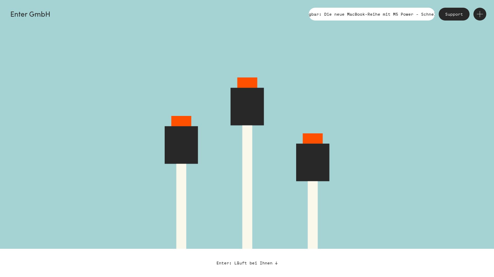 Enter GmbH IT Support Landing Page