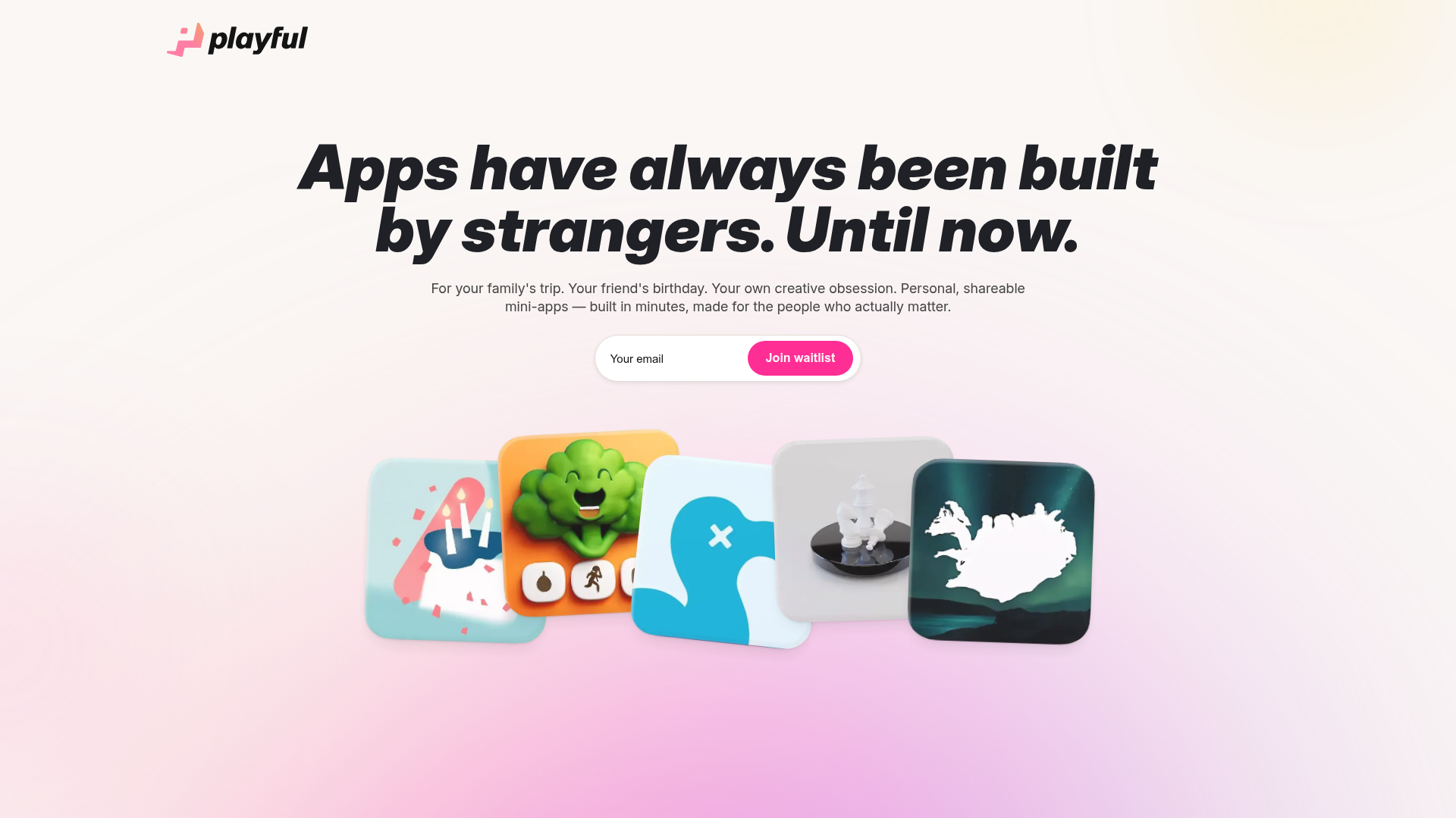 Playful Waitlist Landing Page