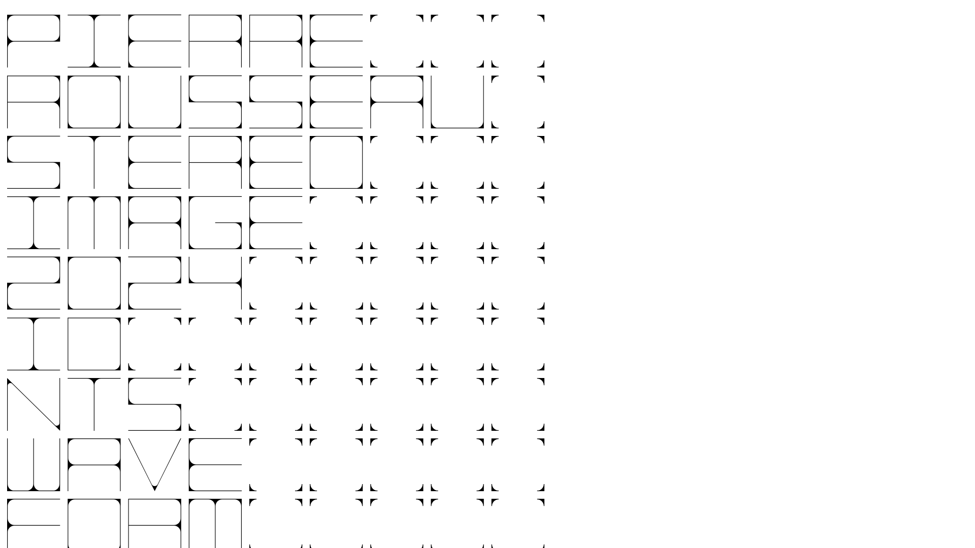 Pierre Rousseau Minimalist Portfolio Grid