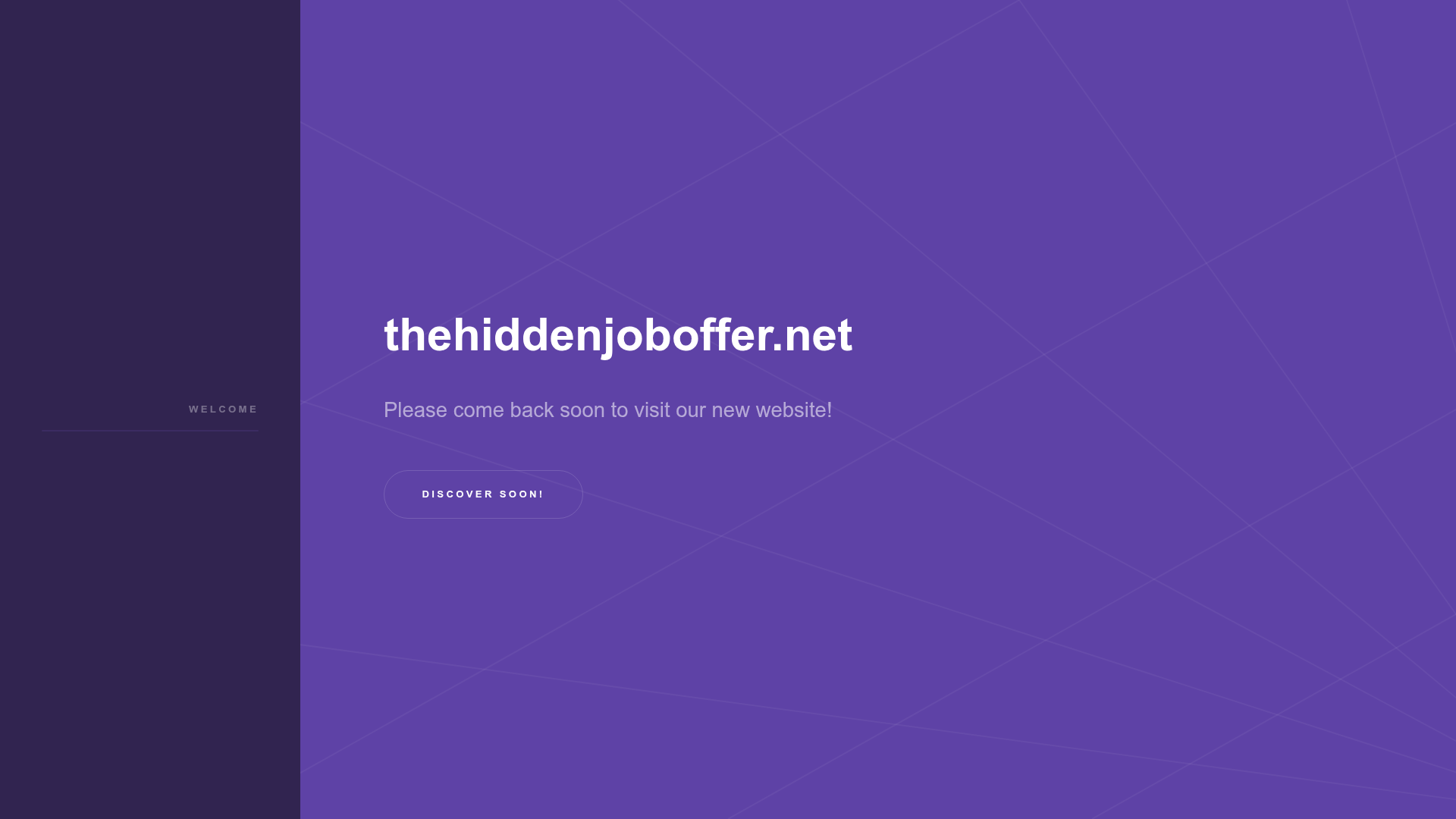 The Hidden Job Offer Landing Page