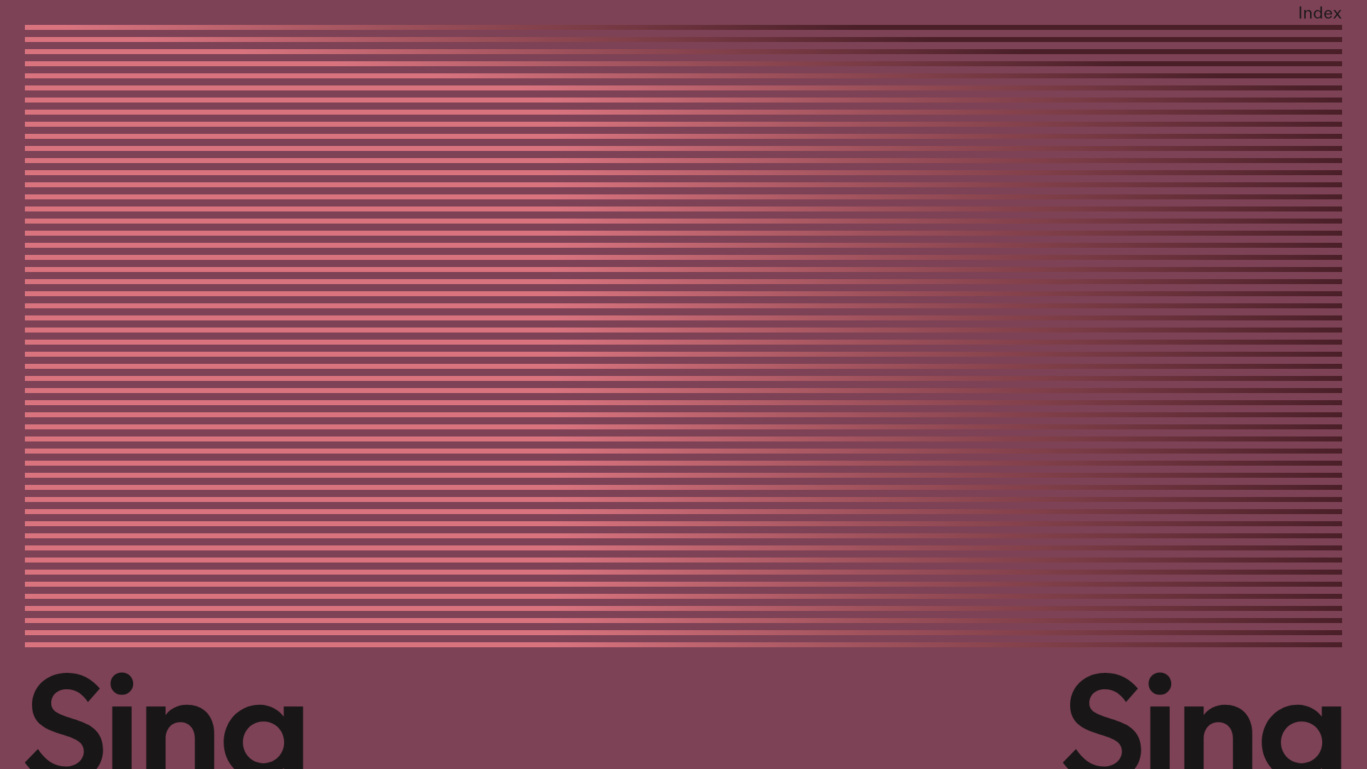 Sing-Sing Creative Portfolio Landing Page