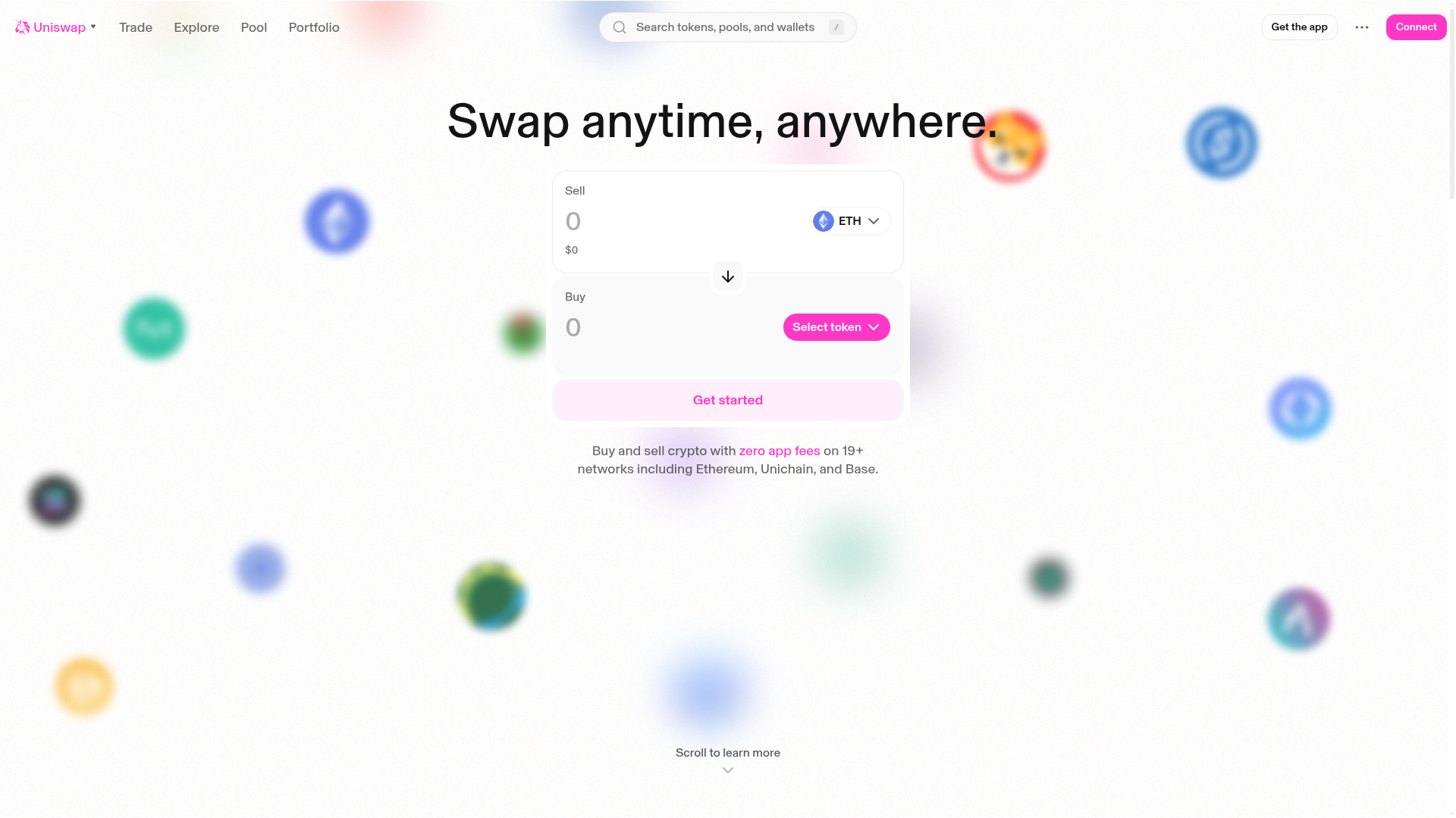 Uniswap Crypto Swap Interface