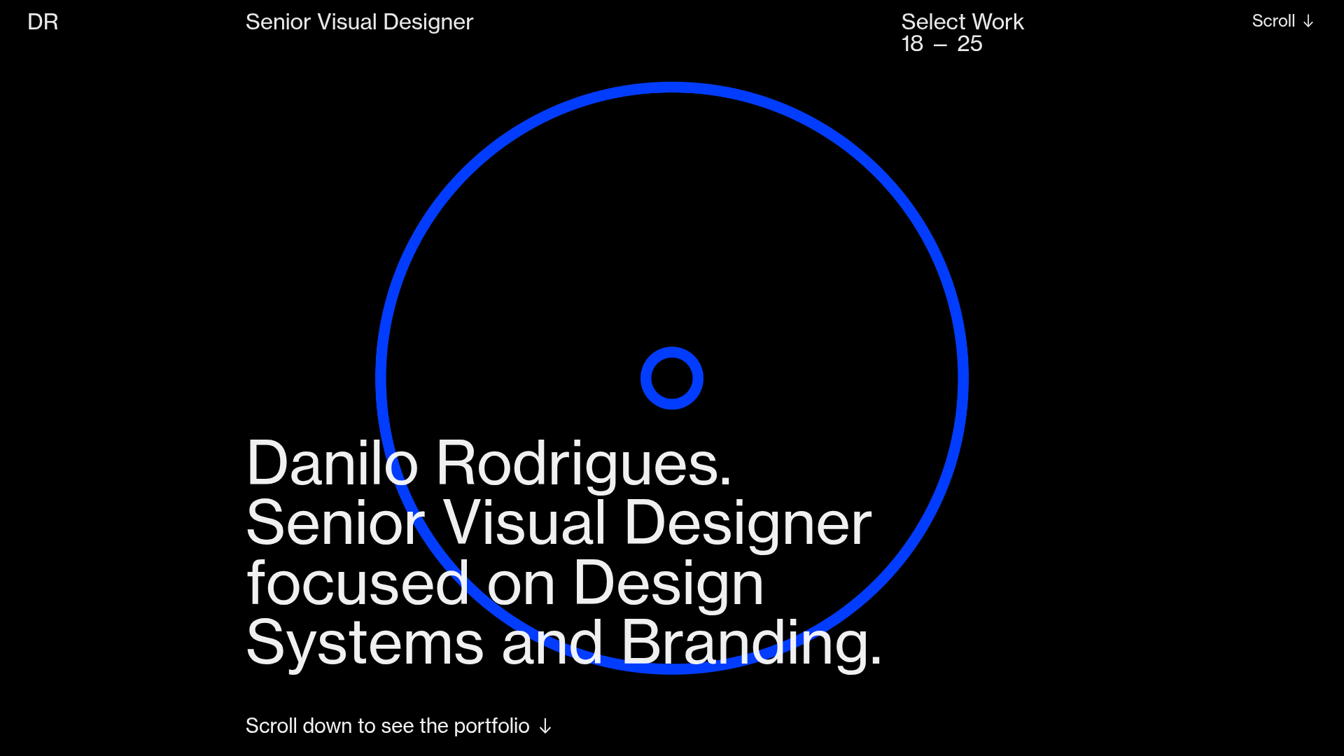 Danilo Rodrigues Designer Portfolio Landing