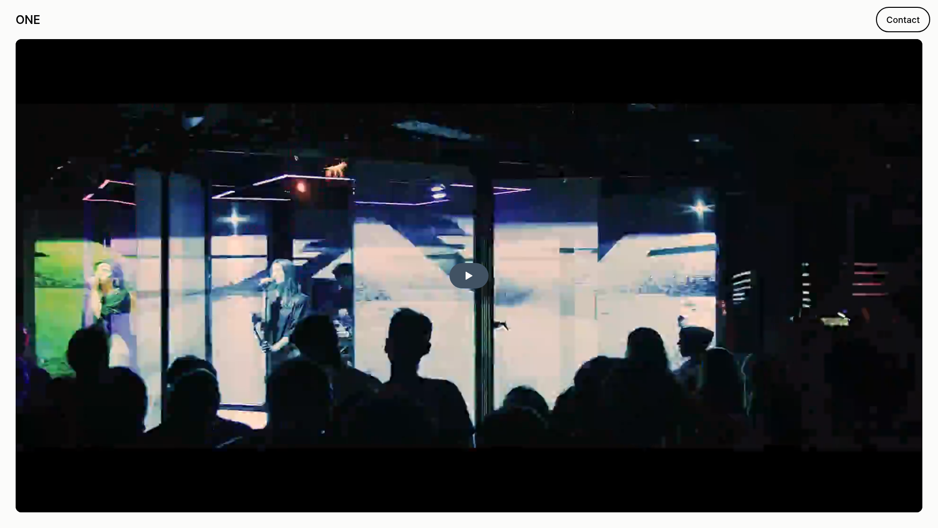 ONE Portfolio Immersive Video Layout