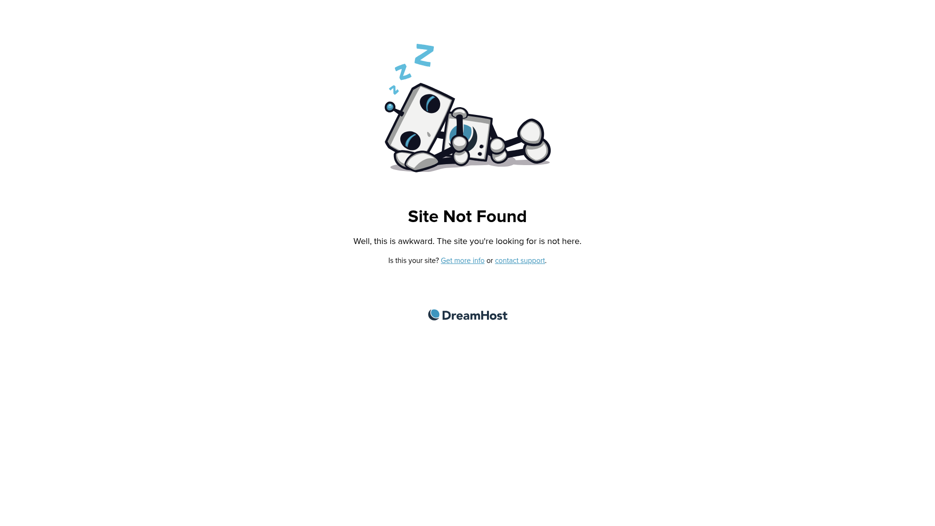 DreamHost Site Not Found Page