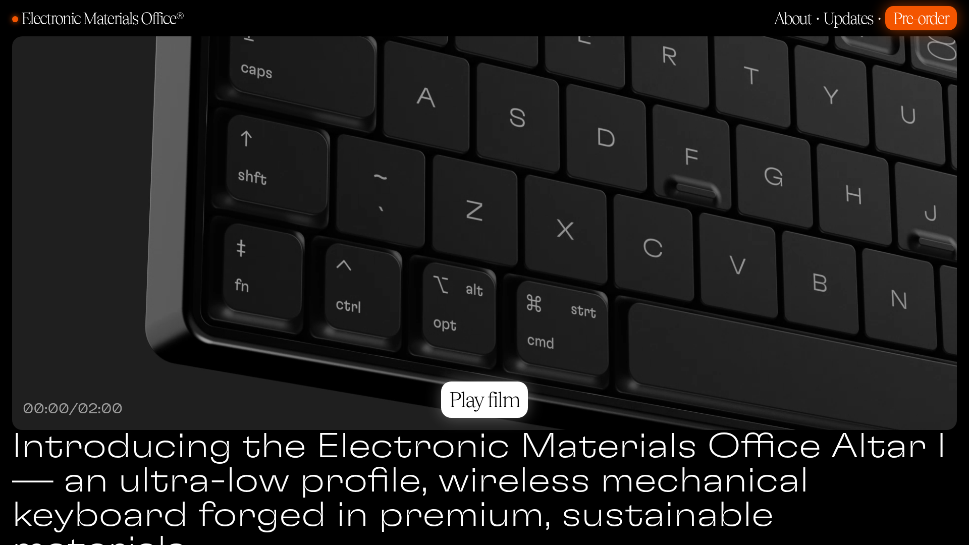 Electronic Materials Office Altar I Showcase