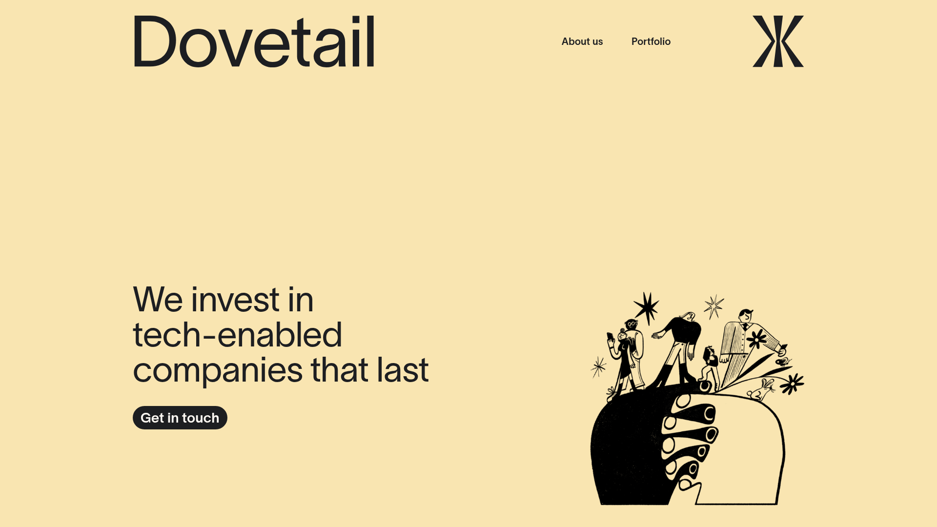 Dovetail Venture Portfolio Landing Page