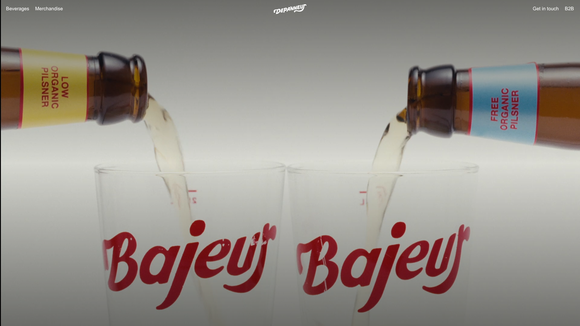 Depanneur Beverage E-commerce Hero