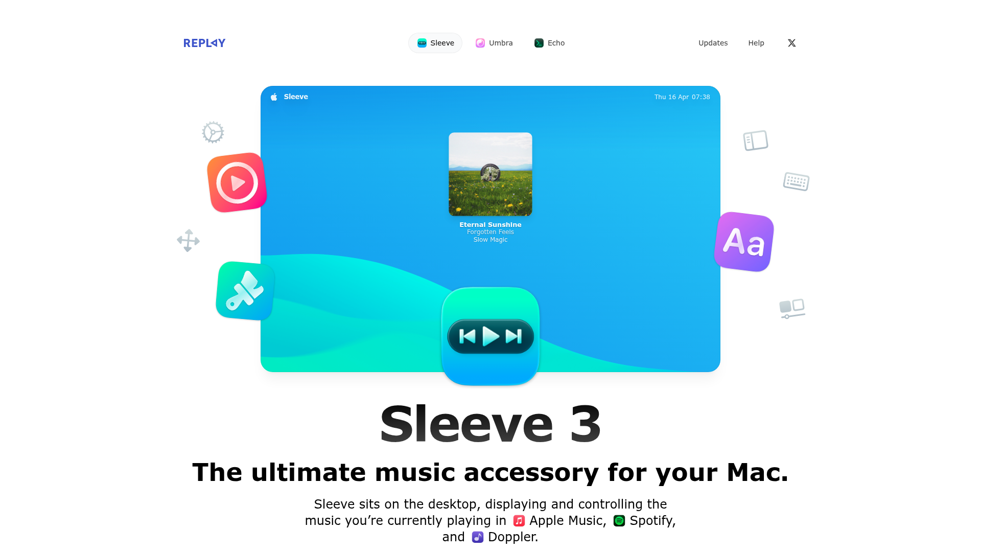 Sleeve 3 Software Landing Page
