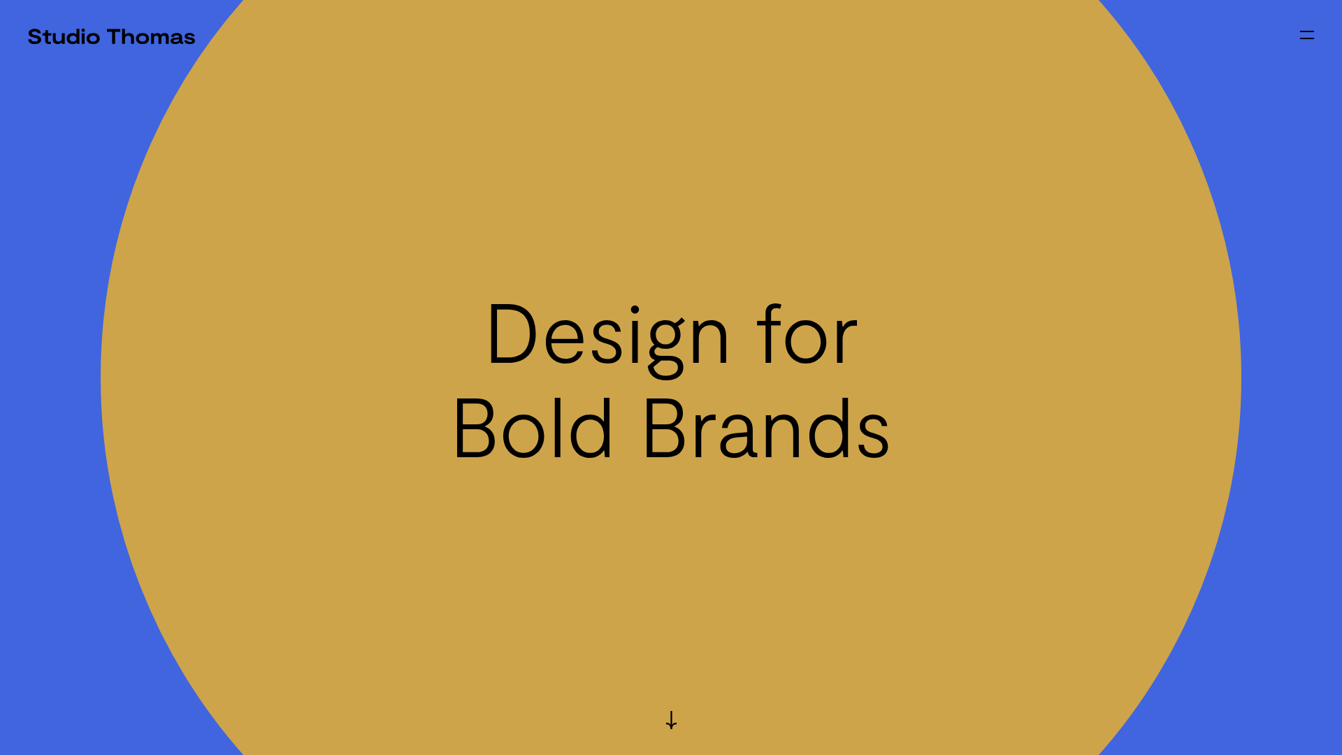 Studio Thomas Full-Screen Portfolio