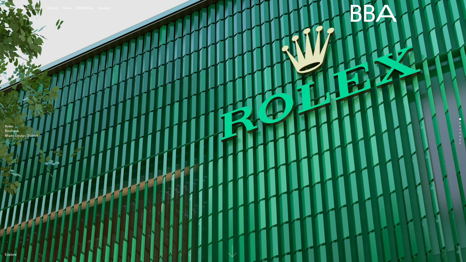 BBA Studio Full-Screen Portfolio Slider