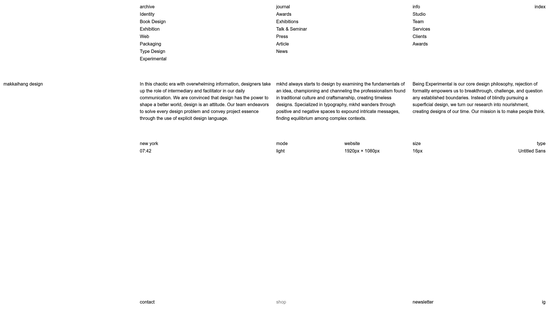 Makkaihang Design Studio Portfolio