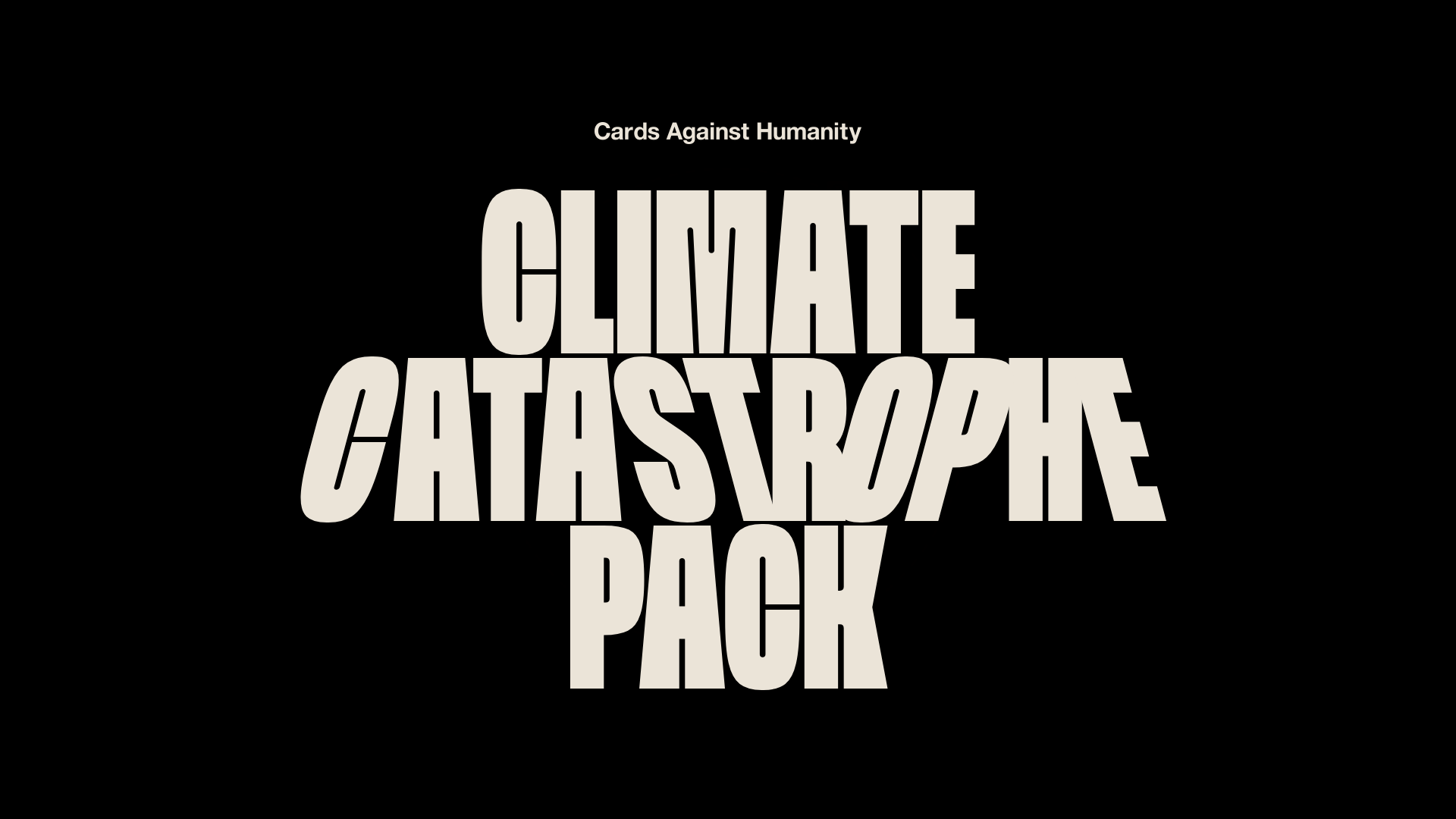Cards Against Humanity Climate Landing