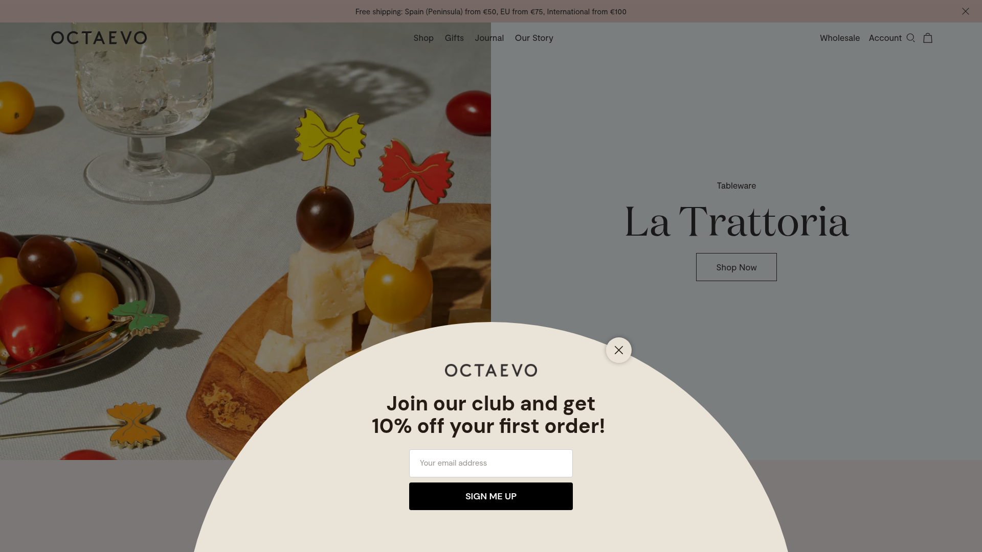 Octaevo Mediterranean Design E-commerce Store