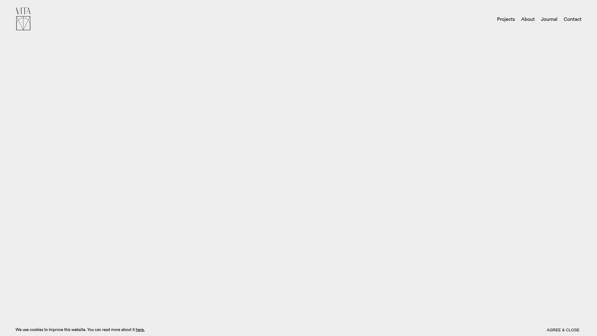 Vita Architecture Portfolio Landing Page