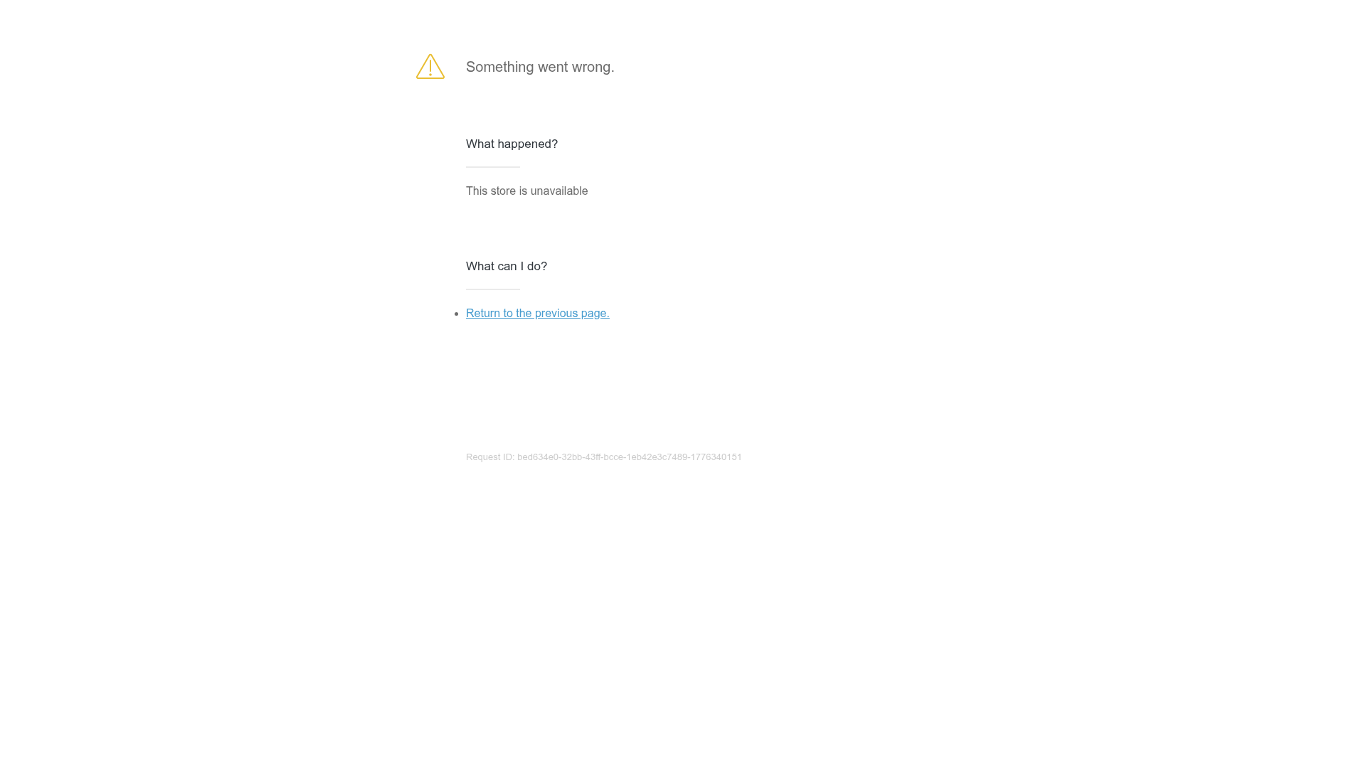 Minimal Error Page with Troubleshooting