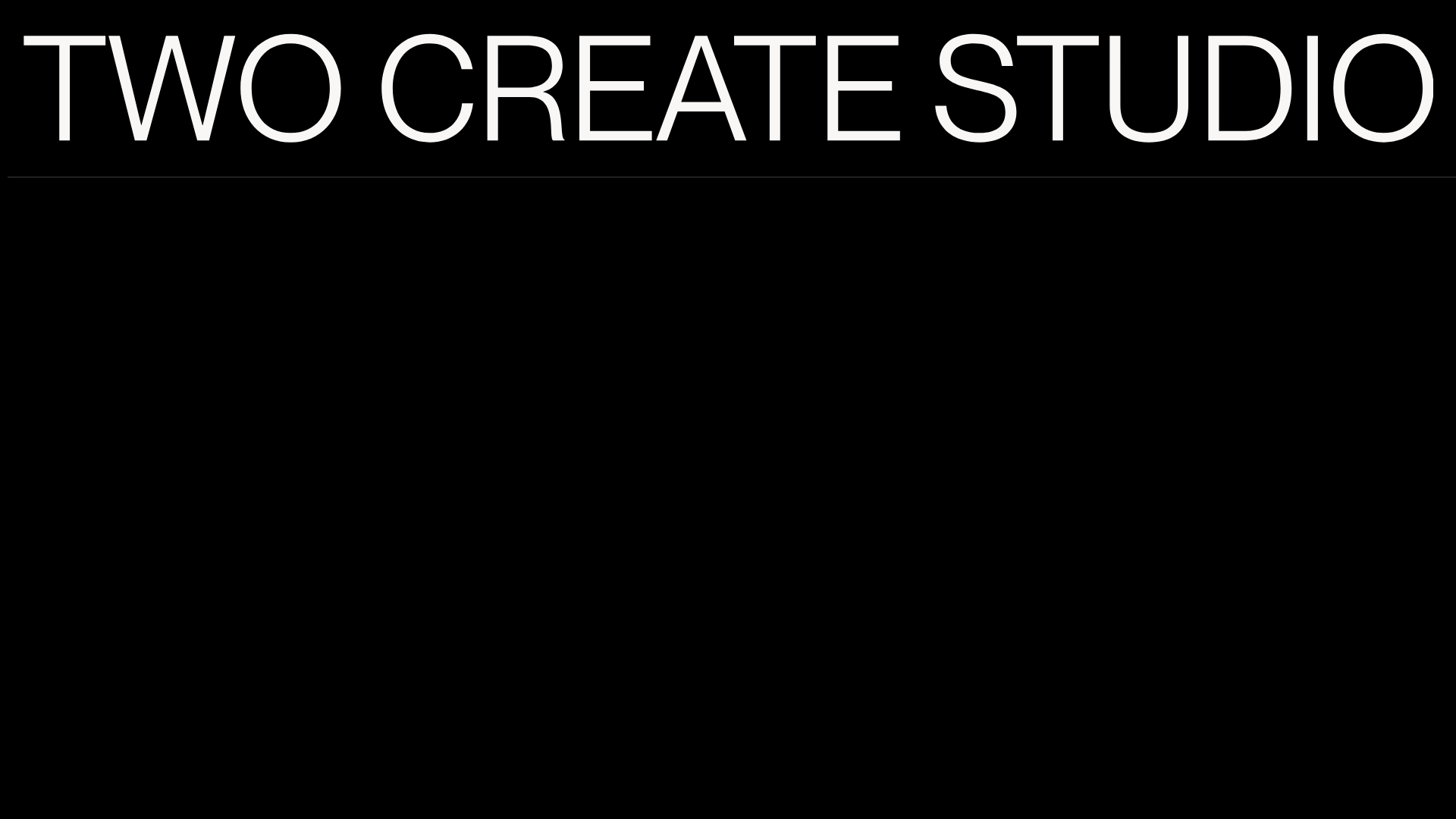 Two Create Studio Minimalist Portfolio