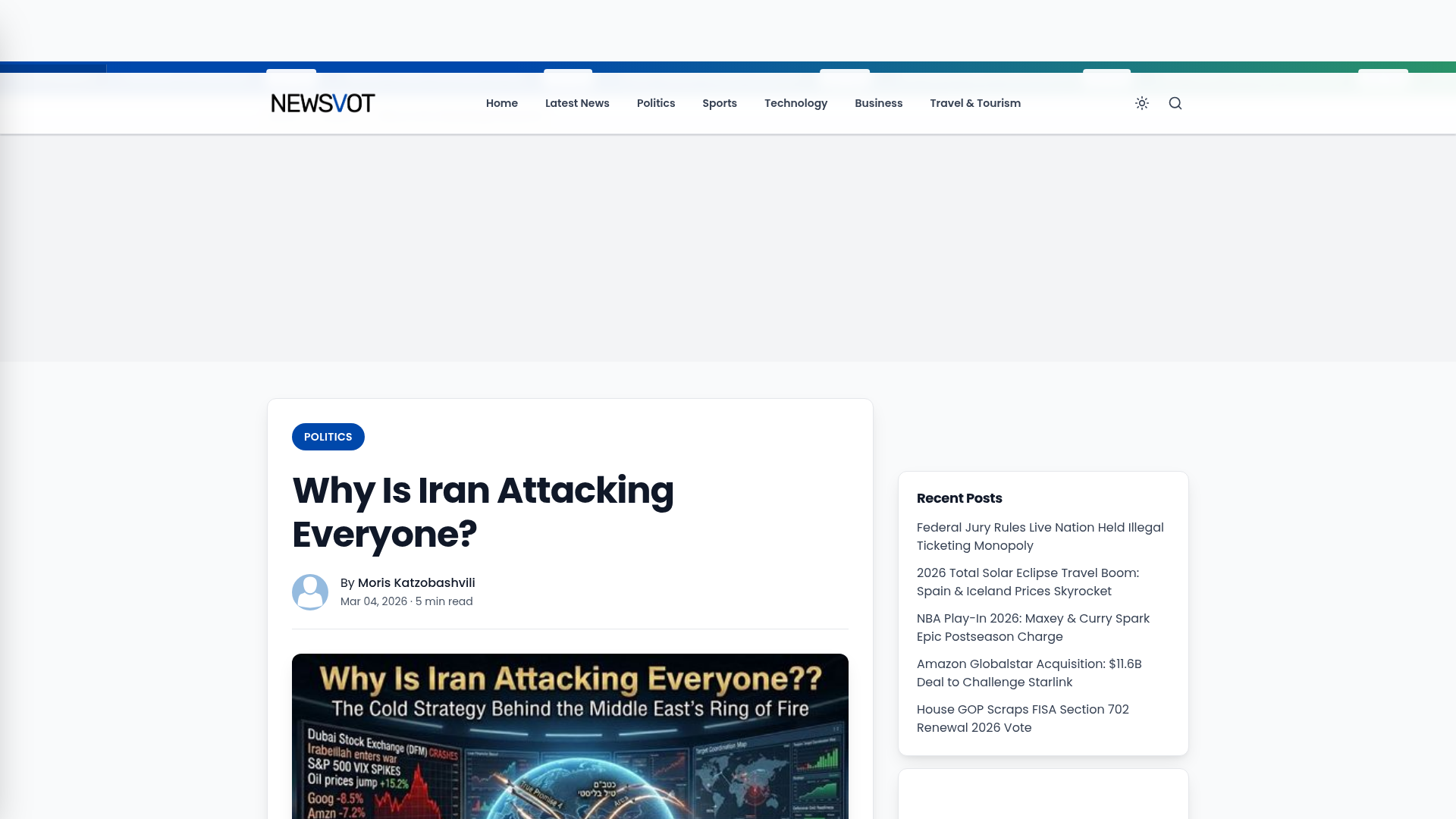 Newsvot Article View Template